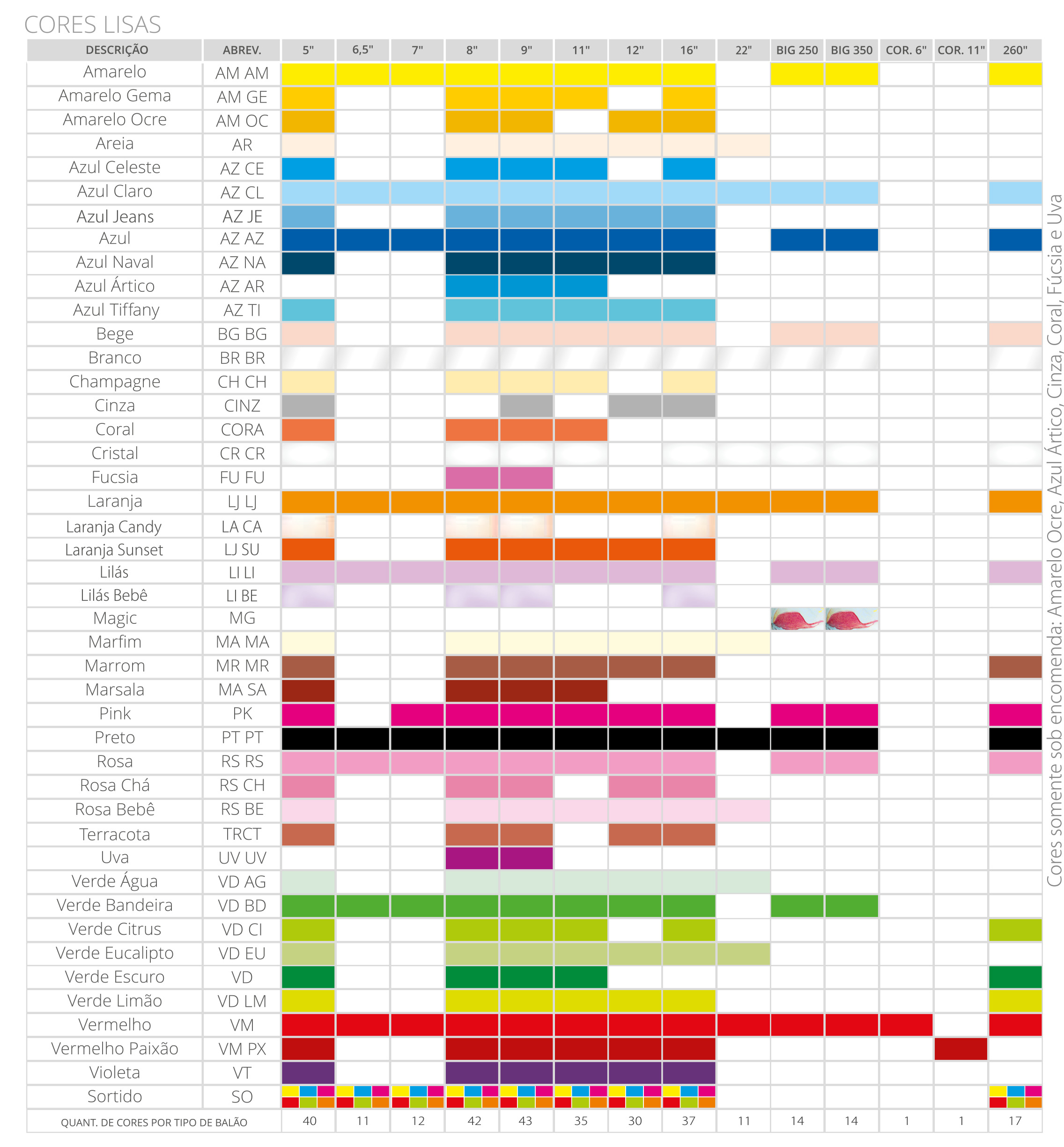 Cores Lisas