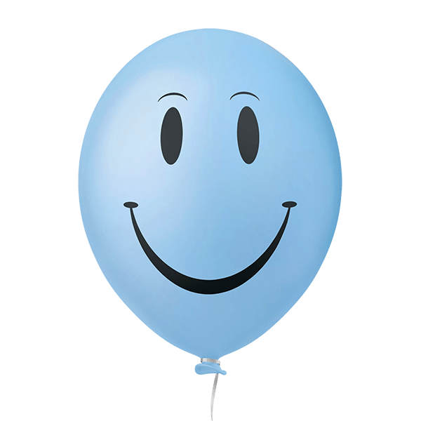 Happy Face - Azul Claro