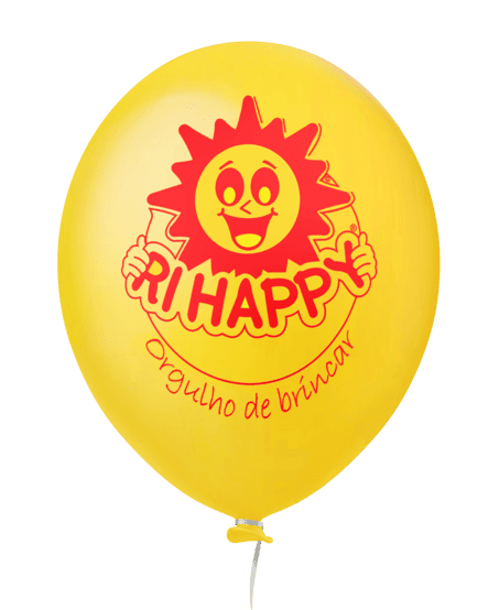 Ri Happy - Balão Personalizado Amarelo
