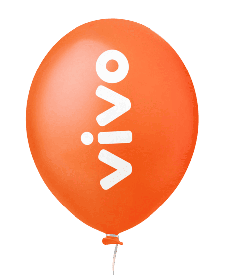 Vivo - Balão Personalizado Laranja